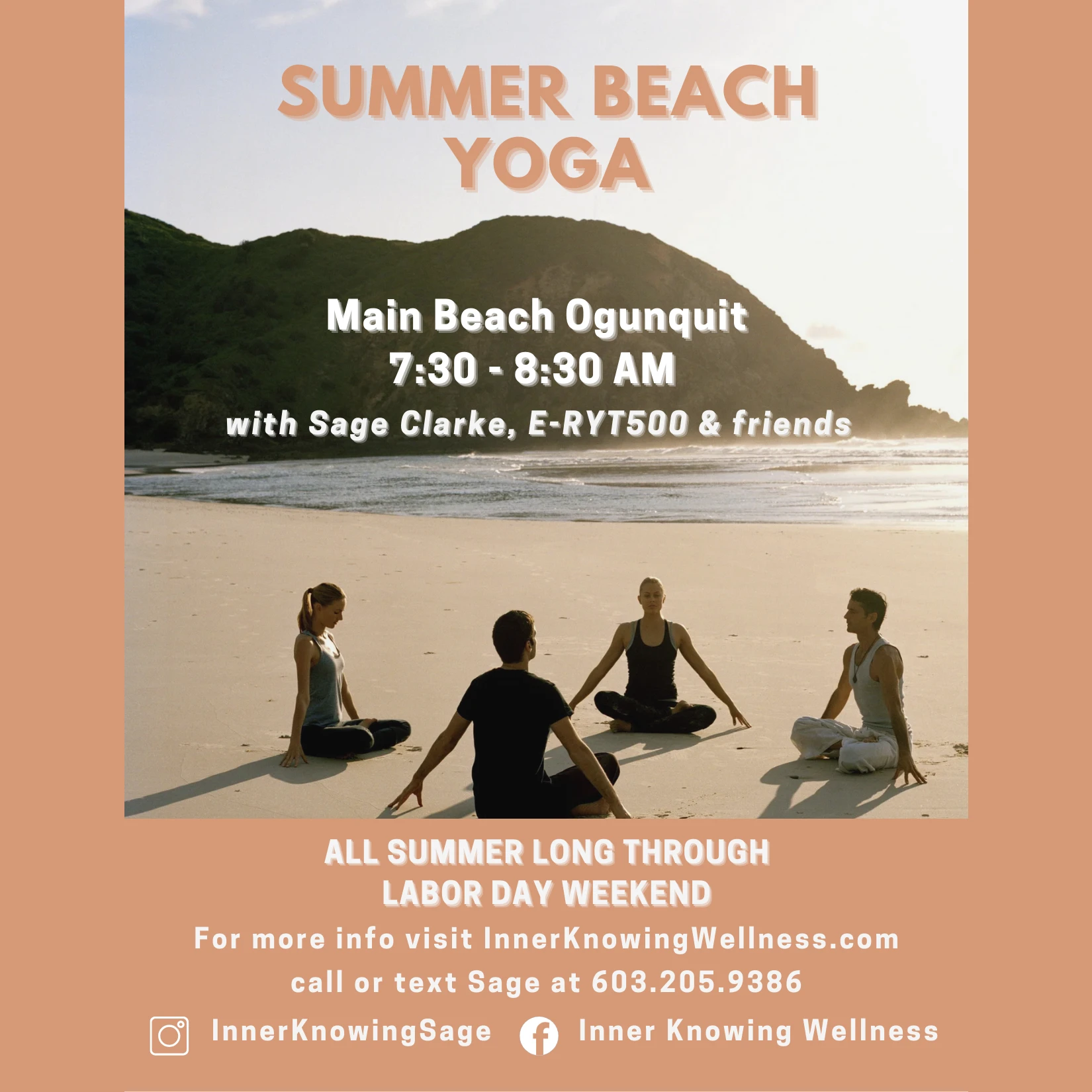 Beach Yoga with Sage
